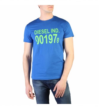 Diesel para homem. T-DIEGO_00SASA T-shirt azul Diesel