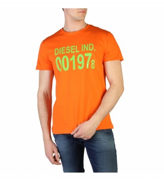 Diesel para hombre. Camiseta T-DIEGO_00SASA naranja Diesel
