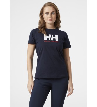 Helly Hansen para mujer. Camiseta HH logo azul marino Helly Hansen
