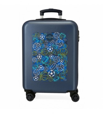 Movom unisex para niños. 3491121 Maleta de Cabina Balls rígida 55cm denim (OSFA), Azul, Casual, ABS/Policarbonato, moda infantil, Movom outl