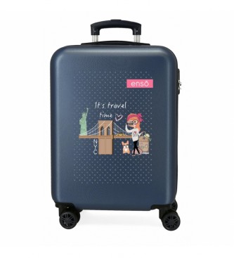Enso unisex para niños. 9381121 Maleta de Cabina Travel Time azul -38x55x20cm- (OSFA), Casual, ABS/Policarbonato, moda infantil, Enso outlet
