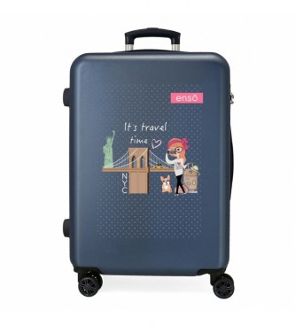 Enso unisex para niños. 9381221 Maleta Mediana Travel Time rígida 65cm (OSFA), Casual, Sintético, ABS/Policarbonato, Mediano, moda infantil,