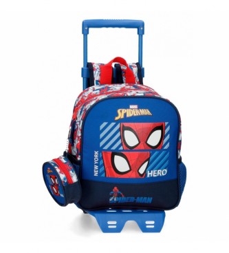 Joumma Bags para niños. Mochila Preescolar Spiderman Hero con carro