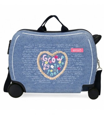 Enso unisex para niños. 9379821 Maleta infantil Together Growing 2 ruedas multidireccionales azul (OSFA), Casual, Sintético, ABS/Policarbona