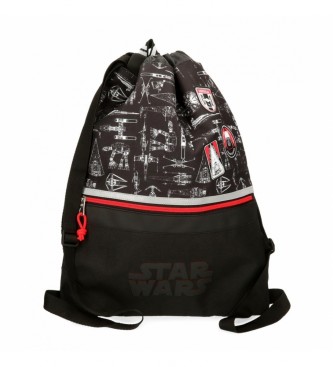 Joumma Bags para niños. Mochila saco Star Wars Space Mission negro