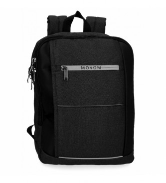 Movom unisex. 5172222 Mochila para Portátil 13,3 pulgadas Trimmed Negro (OSFA), Casual, Poliéster, Movom outlet 2024.