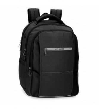 Movom unisex. 5172722 Mochila para portátil 15,6´´ Trimmed Tres Compartimentos negro (OSFA), Casual, Poliéster, Movom outlet 2024.