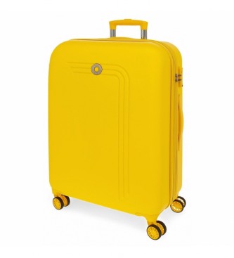 Movom unisex. 5999367 Maleta Grande Riga Rígida 80cm Amarillo (OSFA), Casual, Sintético, ABS/Policarbonato, Movom outlet 2024.