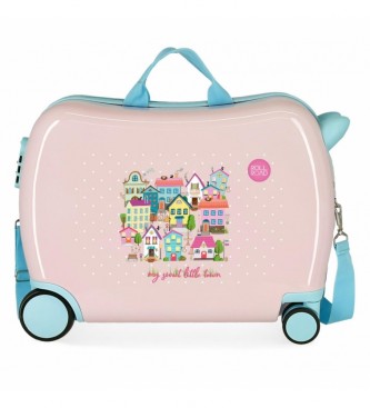 Roll Road unisex para niños. 4659821 Maleta infantil My little town 2 ruedas multidireccionales rosa (OSFA), Casual, ABS/Policarbonato, Cabi