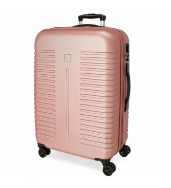 Roll Road unisex. 5089227 Maleta Mediana India rígida 70cm Nude (OSFA), Casual, Rosa, Sintético, ABS/Policarbonato, Mediano, Roll Road outle