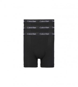 Calvin Klein para hombre. Pack 3 boxers Trunk negro Calvin Klein