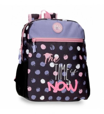 Roll Road para niños. Mochila Preescolar The time is now negro