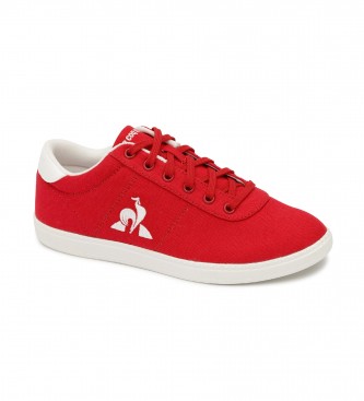 Le Coq Sportif para niños. Zapatillas Court One GS Sport rojo