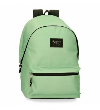 Pepe Jeans unisex. 63224A5 Mochila portaordenador Aris Colorful Verde Pastel (OSFA), Casual, Poliéster