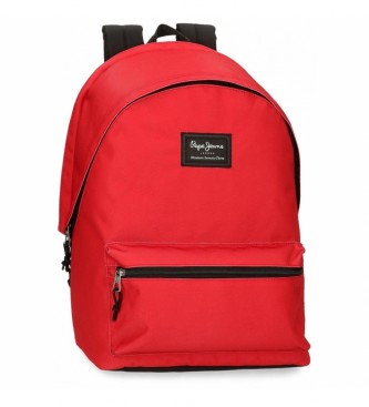 Pepe Jeans unisex. 63324A5 Mochila portaordenador Aris Colorful Rojo (OSFA), Casual, Poliéster