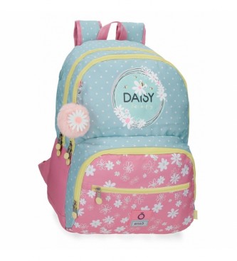 Enso unisex para niños. 92525D2 Mochila escolar Daisy doble Compartimento adaptable rosa (OSFA), Casual, Poliéster, moda infantil, Enso outl