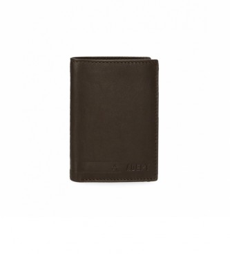 Joumma Bags unisex. 8072022 Cartera Adept Alan vertical con monedero marrón -8,5x11,5x1cm- (OSFA), Casual, Piel, Joumma Bags outlet 2024.