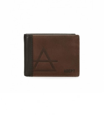 Joumma Bags unisex. 8083122 Cartera Adept Jim marrón -11x8x1cm- (OSFA), Casual, Piel, Joumma Bags outlet 2024.