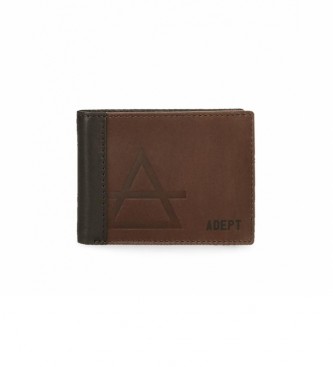 Joumma Bags unisex. 8087122 Cartera Adept Jim Sencilla marrón -11x8x1cm- (OSFA), Casual, Piel, Joumma Bags outlet 2024.