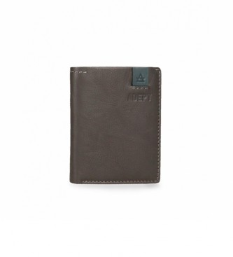 Joumma Bags unisex. 8111123 Cartera Adept Max vertical Antracita -8,5x10,5x1cm- (OSFA), Casual, Piel, Joumma Bags outlet 2024.