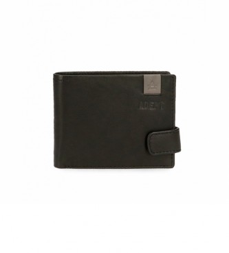 Joumma Bags. Carteira Preta Adept Max -11x8,5x1cm Joumma Bags