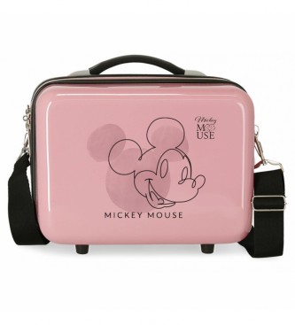 Joumma Bags unisex para niños. 3473921 Neceser ABS Mickey Outline Adaptable rosa (OSFA), Casual, Sintético, ABS/Policarbonato, moda infantil