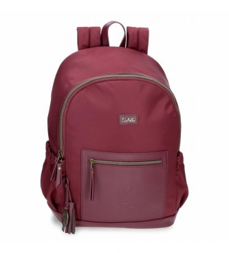 El Potro. Mochila de computador El Potro Lana Bordeaux El Potro