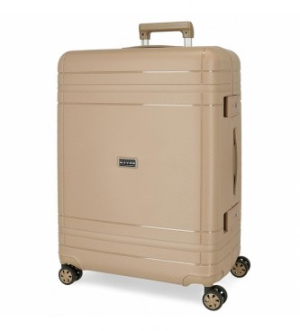 Movom unisex. 5189224 Maleta Mediana Dimension Rígida beige -66x44x27cm- (OSFA), Casual, Mediano, Polipropileno, Movom outlet 2024.