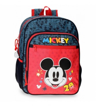 Joumma Bags unisex para niños. 2622321 Mochila Escolar Mickey Get Moving 38cm Adaptable rojo, azul 30x38x12cm- (OSFA), Casual, Poliéster, mo