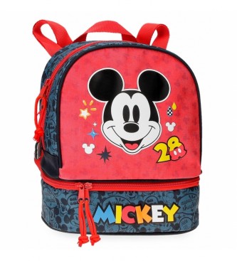 Joumma Bags para criança. Mickey Get Moving Backpack 28cm com lancheir