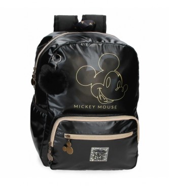 Joumma Bags unisex para niños. 3472322 Mochila Escolar Mickey Outline con portaordenador negro (OSFA), Casual, Poliéster, moda infantil, Jou