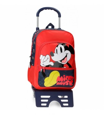 Joumma Bags unisex para niños. 47323T1 Mochila Escolar Mickey Mouse rojo (OSFA), Casual, Microfibra, moda infantil, Joumma Bags outlet 2024.