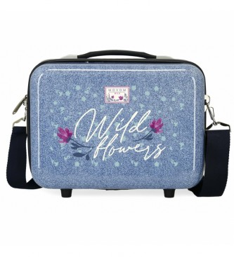 Movom para mujer. 2753921 Neceser Wild Flowers Azul -29x21x15cm- (OSFA), Casual, ABS/Policarbonato, Movom outlet 2024.