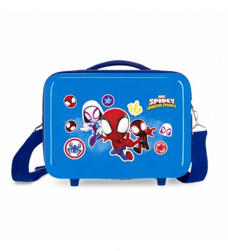 Joumma Bags unisex para niños. 2823921 Neceser Spidey Go Webs Azul -29x21x15cm- (OSFA), Casual, ABS/Policarbonato, Marino, moda infantil, Jo
