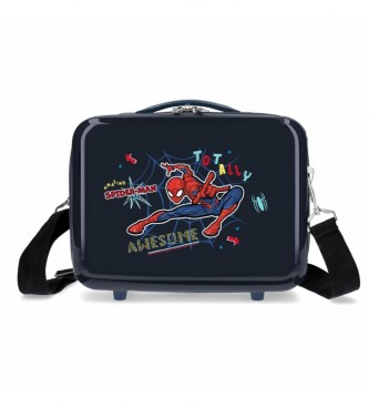 Joumma Bags unisex para niños. 4913921 Neceser Spiderman Totally Awesome Marino -29x21x15cm- (OSFA), Casual, ABS/Policarbonato, moda infanti