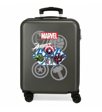 Joumma Bags para niña. 4961121 Maleta de Cabina Avengers Heroes Negro -38x55x20cm- (OSFA), Casual, ABS/Policarbonato, moda infantil, Joumma