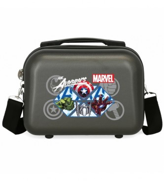 Joumma Bags unisex para niños. 4961921 Neceser Avengers Heroes Negro -29x21x15cm- (OSFA), Casual, ABS/Policarbonato, moda infantil, Joumma B