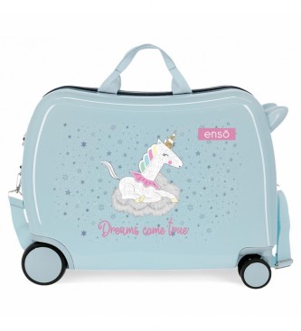 Enso unisex para niños. 9489821 Maleta infantil Dreams Come True Azul -38x50x20cm- (OSFA), Casual, ABS/Policarbonato, Cabina, Marino, moda i