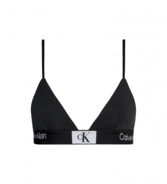 Calvin Klein para mujer. 000QF7217E Sujetador Triángulo CK96 negro (L), Homewear, Algodón, Sostenible, Calvin Klein outlet 2024.