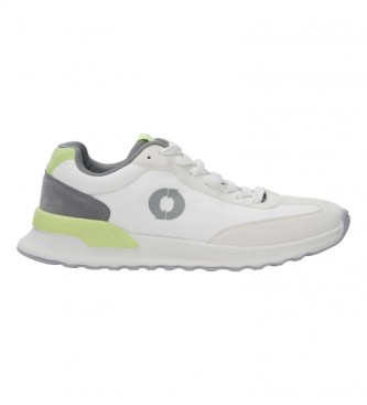ECOALF para mujer. SHSNPRINC0092WS23-440 Zapatillas Princealf blanco (36), 3 a 5cm, Cordones, Casual, Verde, Sostenible, Poliéster reciclado