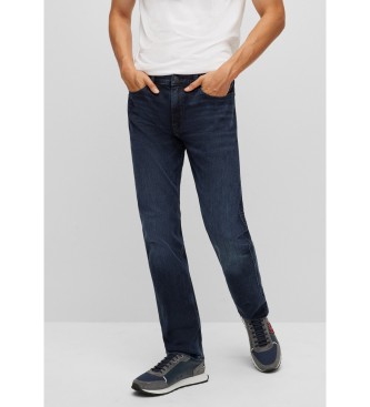 HUGO para hombre. 50481359 Jean Slim Fit Elástico marino (34/34), Casual, Algodón, Denim
