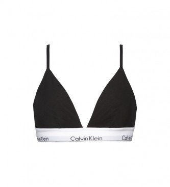 Calvin Klein para mujer. 000QF1061E Sujetador de triangulo Unlined (L), Negro, Casual, Algodón, Modal, Elastano, Calvin Klein outlet 2024.