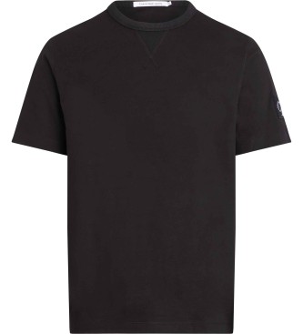 Calvin Klein Jeans para hombre. J30J323484 Camiseta Regular negro (XL), Casual, Manga corta, Algodón Orgánico, Sostenible