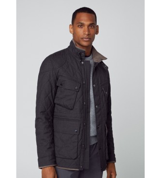 Chaqueta Flannel Moto gris oscuro (XXL), Casual, Lana, Poliéster, Manga larga, Hackett London outlet 20
