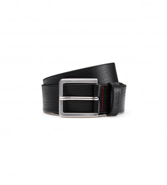 HUGO para hombre. 50385724 Cinturón Gionios negro (95 cm), Casual, Piel
