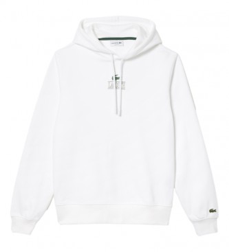 Lacoste - pour homme. sweatshirt jogger logo crocodile blanc