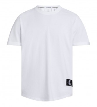 Calvin Klein Jeans - pour homme. t-shirt en coton avec badge blanc