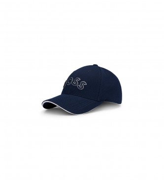 BOSS para hombre. 50492737 Gorra Bordado marino (OSFA), Casual, Poliéster