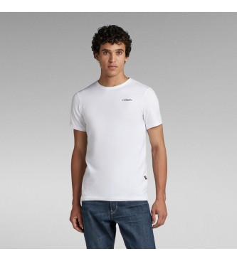G-Star - pour homme. t-shirt slim base blanc