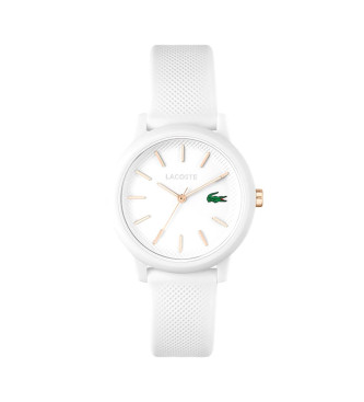 Lacoste para mujer. 2001211 Reloj Analógico 12.12 blanco (OSFA), Casual, Silicona, Correa